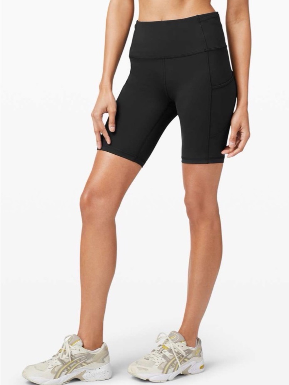 lululemon athletica fast and free Bike Shorts with Side Pocket size 8